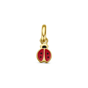 9k hanger lieveheersbeestje 5,5 mm 9K geel
