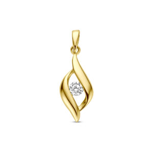 9k hanger zirkonia 12 mm 9K geel
