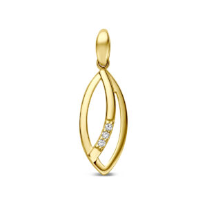 9k hanger zirkonia 14 mm 9K geel