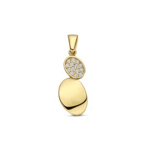 9k hanger zirkonia 18,5 mm 9K geel
