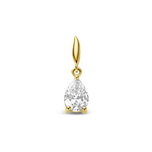 9k hanger zirkonia 8 mm 9K geel
