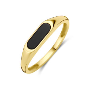 9k ring onyx 9K geel