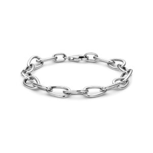 armband 8,5 mm 19 cm zilver gerhodineerd