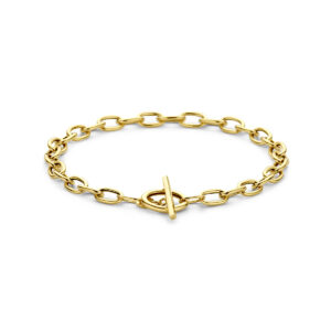 armband kapittelslot 5 mm 19 cm 14K geelgoud