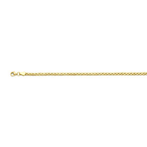 armband panter 3,0 mm 19 cm 14K geelgoud