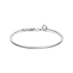 armband spang 45 mm zilver gerhodineerd