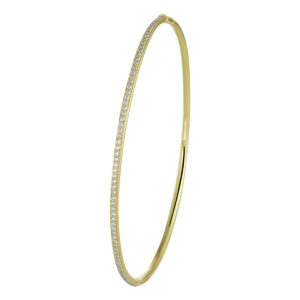 bangle scharnier diamant 0.50ct h si 2,0 x 60 mm 14K geelgoud