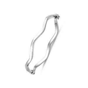 bangle scharnier vlakke buis 3 mm 59 mm zilver gerhodineerd