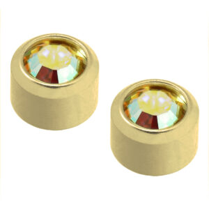 caflon schietknopjes gold plated rock kristal caflon push through systeem
