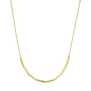 collier 41 + 4 cm 3 micron zilver verguld (geel)