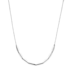 collier 41 + 4 cm zilver gerhodineerd