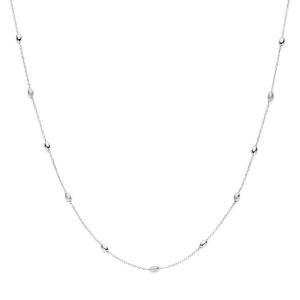 collier 41 + 4 cm zilver gerhodineerd