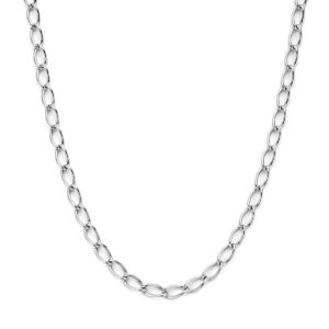collier 7,1 mm 45 cm zilver gerhodineerd