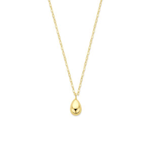 collier druppel 42 - 45 cm 14K geelgoud