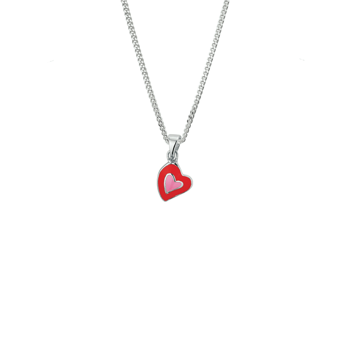 collier hartje 1,4 mm 36 + 4 cm zilver gerhodineerd