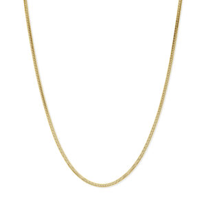 collier slang plat (bol) 3 mm 45 cm 3 micron zilver verguld (geel)
