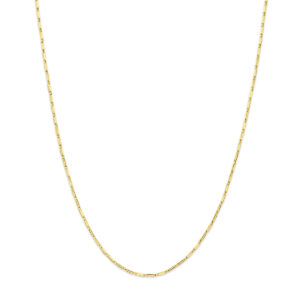 collier staafjes 41 - 45 cm 14K geelgoud
