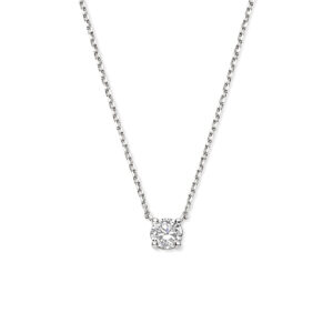 collier zirkonia 40 - 42 - 44 cm 14K witgoud
