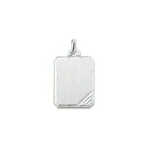 graveerhanger gediamanteerd zilver gerhodineerd