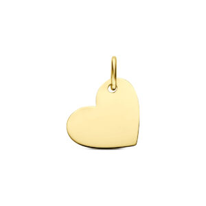 graveerhanger hartje 10 mm 14K geelgoud