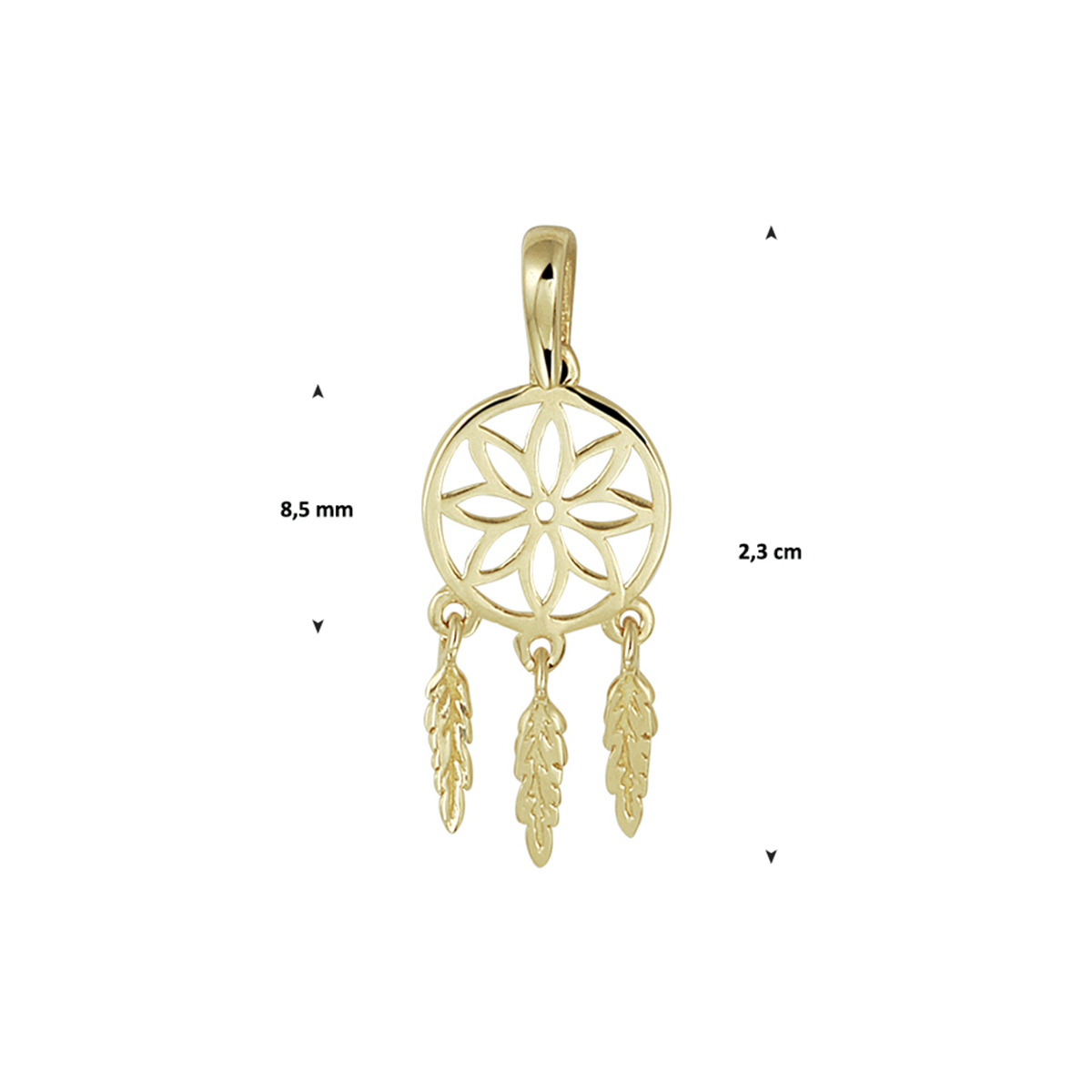 hanger dromenvanger 14K geelgoud - Afbeelding 2