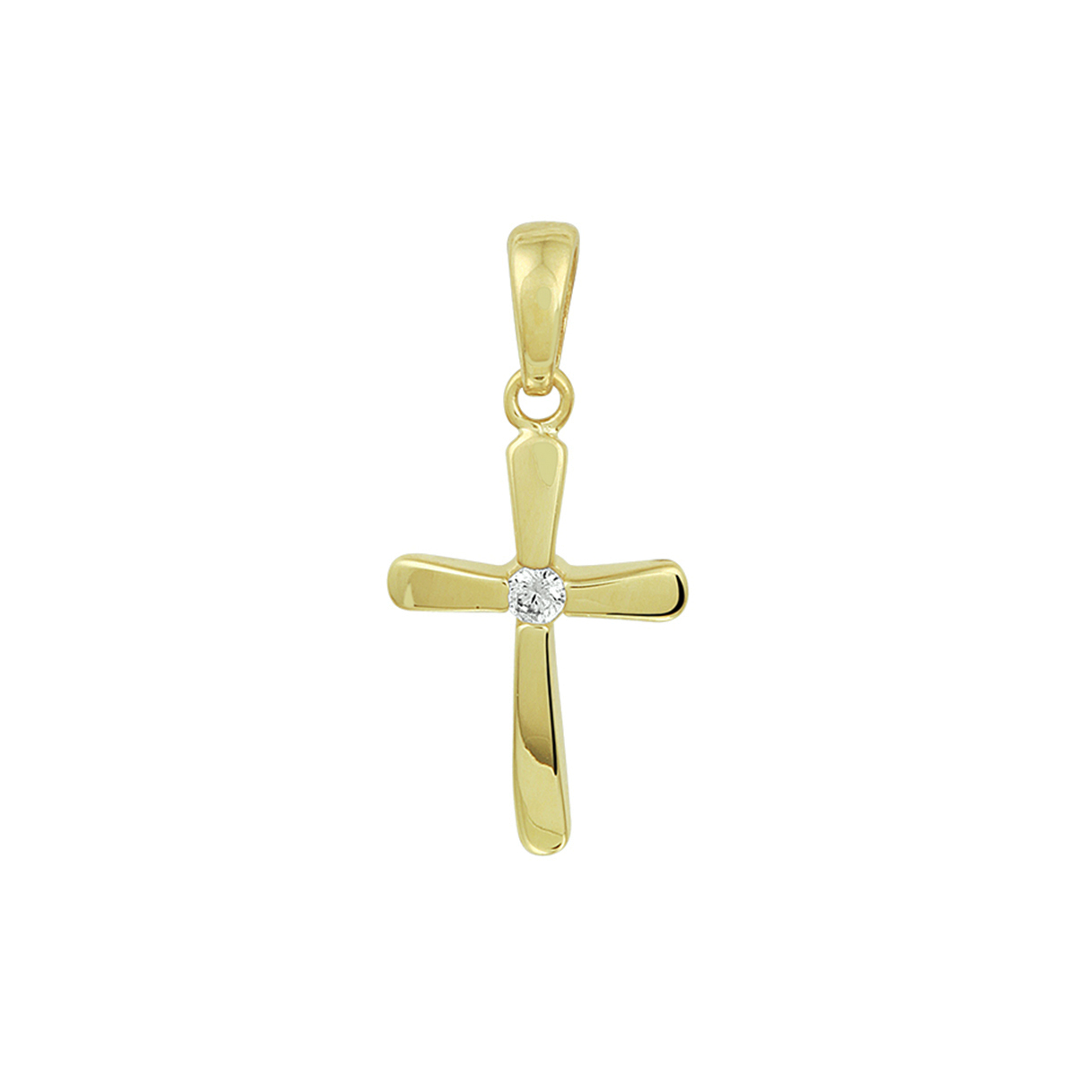 hanger kruis 14K geelgoud