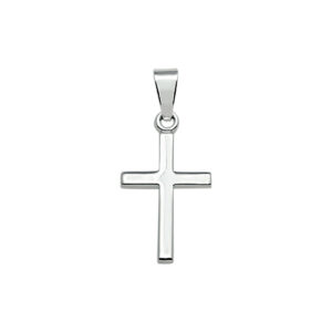 hanger kruis 15 mm zilver wit