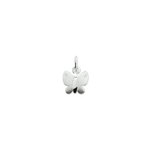 hanger vlinder poli/mat zilver gerhodineerd