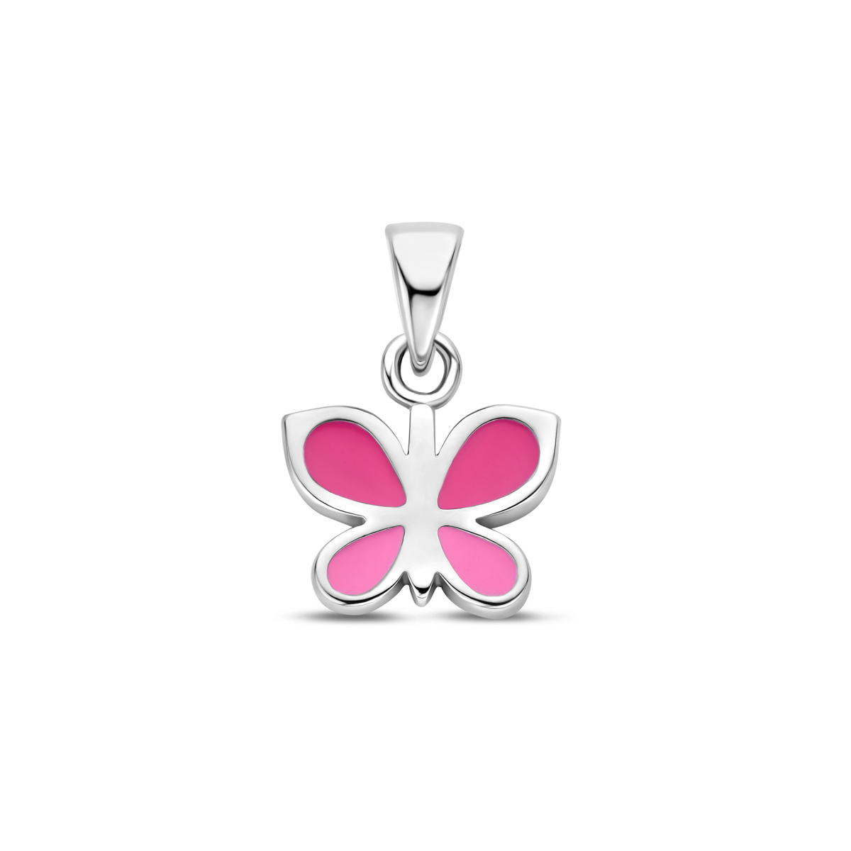 hanger vlinder zilver gerhodineerd