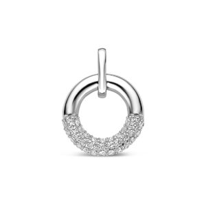hanger zirkonia 10 mm zilver gerhodineerd