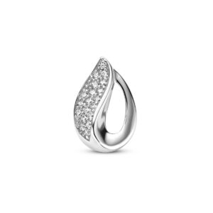 hanger zirkonia 12,5 mm zilver gerhodineerd