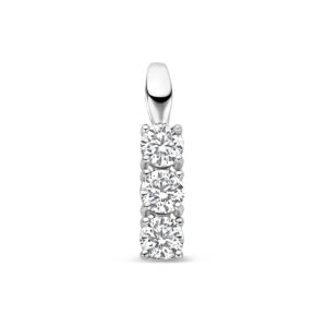 hanger zirkonia 18,5 mm zilver gerhodineerd
