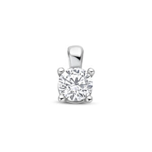 hanger zirkonia 9 mm zilver gerhodineerd