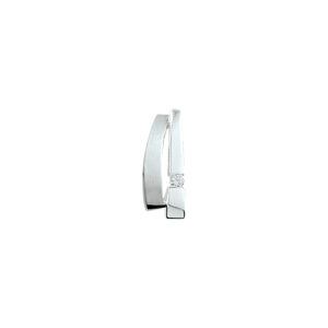 hanger zirkonia poli/mat zilver gerhodineerd