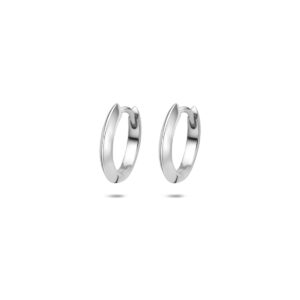 klapoorringen 13 mm zilver gerhodineerd
