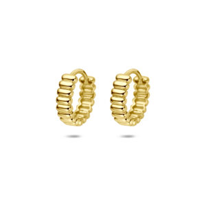 klapoorringen 13,5 mm 14K geelgoud
