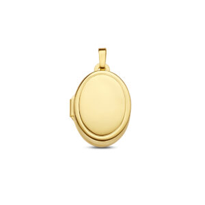 medaillon ovaal 15 mm 14K geelgoud