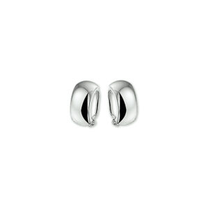 oorclips zilver wit