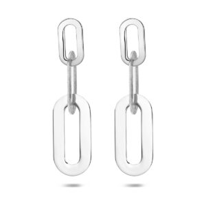 oorhangers schakel 45 mm zilver gerhodineerd