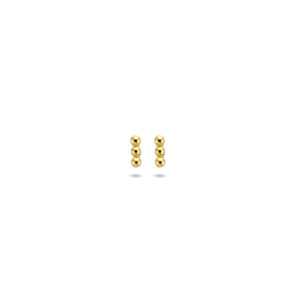 oorknoppen bolletjes 4 mm 14K geelgoud