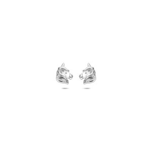 oorknoppen eenhoorn zilver gerhodineerd