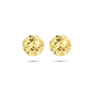 oorknoppen gediamanteerd 14K geelgoud