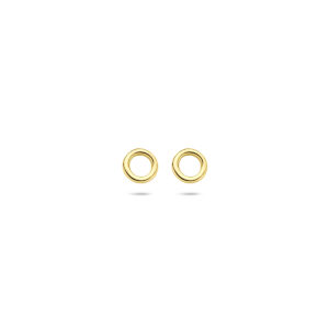 oorknoppen rondje 4 mm 14K geelgoud