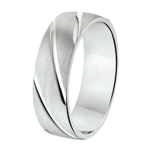 ring a209 - 6,5 mm - zonder cz zilver gerhodineerd