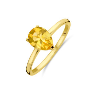 ring citrien 14K geelgoud