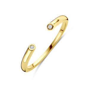 ring diamant 0.01ct 14K geelgoud