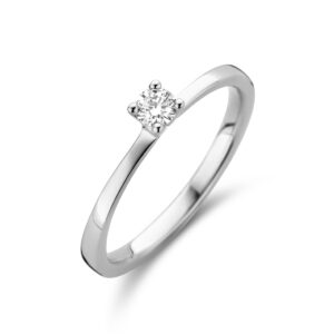 ring diamant 0.15ct h si 14K witgoud