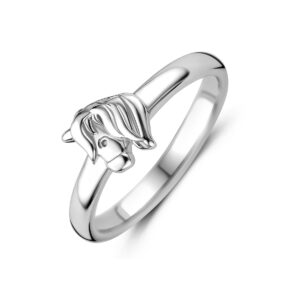 ring eenhoorn zilver gerhodineerd