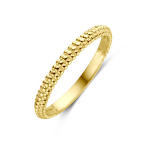 ring gediamanteerd 14K geelgoud