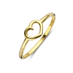 ring hart 14K geelgoud
